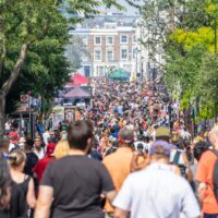 London, UK ,August 25, 2019.Caribbean colour comes to west London as Notting Hill Carnival gets into full swing with hundreds of thousands joining the throng on the capitals streets.